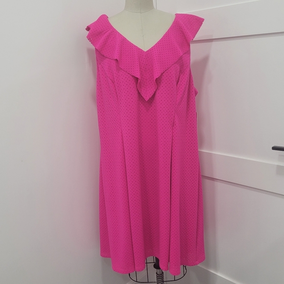 Eliza J Pink Sleeveless A-Line Mini Dress - Picture 2 of 12